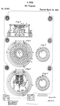 37997 Dial
                  Telegraph, A. Bain, Mar 24 1863