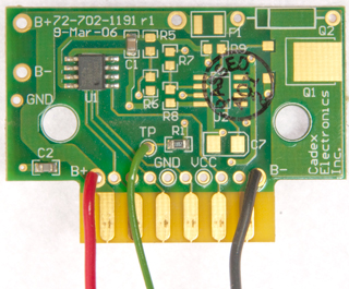 Cadex
                      battery adatper for Philips M3538A Li-Ion battery