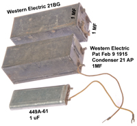 Cap30
                Old Phone condensers patent 1127513 21BG 21AP, 449-61 1
                MF uF