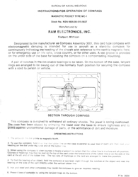Compass
                      Magnetic, Card, Pocket, Type MC-1 NSN:
                      6605-00-515-5637