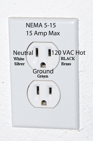 NEMA5-15 U.S. Wall Outlet