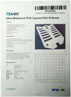 RF Space TSA400
                      UWB Antenna