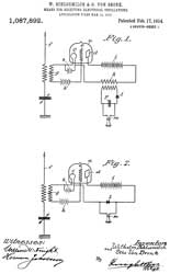 1087892 Means
                      for receiving electrical oscillations, Wilhelm
                      Schloemilch, Otto V Bronk, 1914-02-17