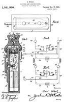 1321960
                      Electric-lamp-lighting device, Grant Wheat,
                      1919-11-18, 429/150; 224/240; 362/164; 429/186 -