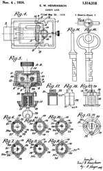 1514318
                        Safety lock, Henriksson Emil Wilhelm, App:
                        1919-05-29, Pub: 1924-11-04