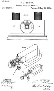 298955
                  Dynamo-electric machine, T.A. Edison, 1884-05-20