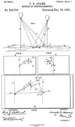 510758 Method of
                      photogrammetry, Cornele B Adams, 1893-12-12