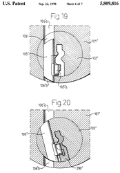 5809816
                        Cylinder lock and key combination including a
                        profiled key, Bo Widen, (Schlage), 1998-09-22