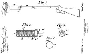 958935 Silent firearm, Hiram Percy Maxim, Maxim
                  Silent Firearms, App: 1908-11-30, Pub: 1910-05-24