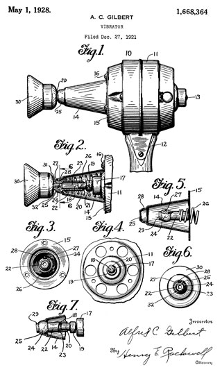 A.C. Gilbert Vibrator patent 1668364