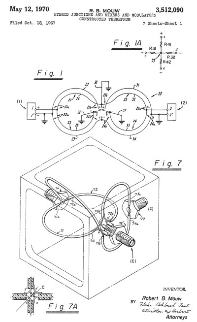 3512090 5 /1970
        HYBRID JUNCTIONS AND MIXERS AND MODULATORS CONSTRUCTED
        THEREFROM