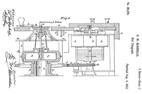 39376 Dial
                  Telegraph, G.W. Beardslee, Aug 4 1863