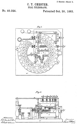 40324 Dial
                    Telegraph, C.T. Chester, Oct 20, 1863