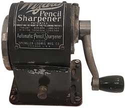 Wizard by
                  Automatic Pencil Sharpner a division of
                  Spengler-Loomis Mfg Co.