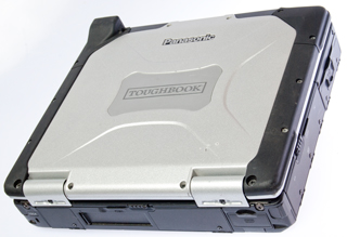Panasonic CF-30
                    Toughbook Laptop Computer Left Rear Closed