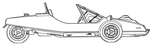 Trihawk design
                elevation view