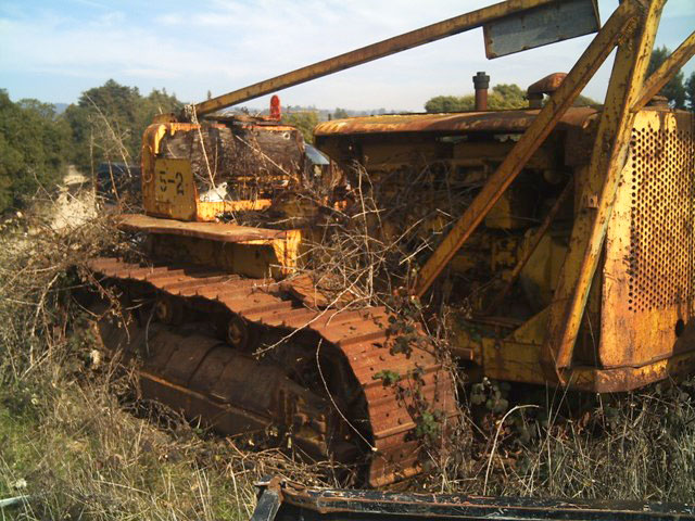 Cat D8 as
                found