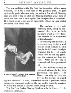 Du
                      Pont Pocket Blasting Machine 1913 magazine