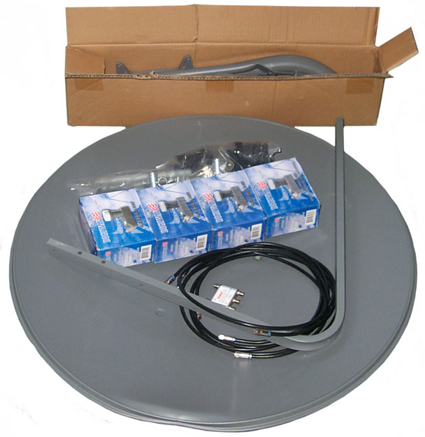 FTA Free To
              Air TV kit of antenna parts