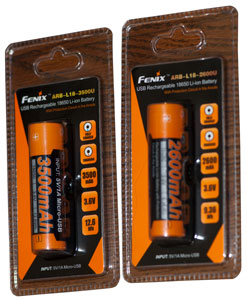 Fenix18650 USB
                    Batteries