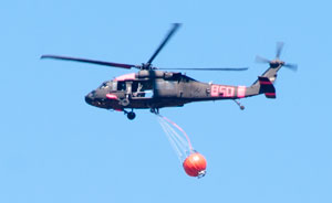 Blackhawk with
                  Orange ball of water