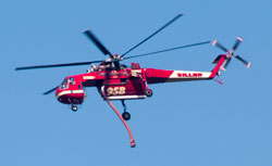 9 Oct 2017 -
                  Redwood Valley & Potter Valley Fires CDF
                  "95B" N7095B - Sikorsky S-64 Skycrane