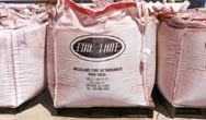 Bags of Fire Trol
                  waiting to be mixed