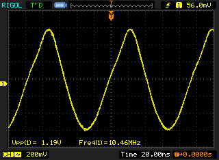 Heathkit
                GC-1000 Most Accurate Clock 10.455 MHz LO Common anodes
                of D302, D303 & D304, base of Q305