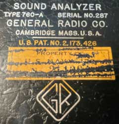 GR 760-A Sound Analyzer
