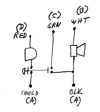 H-207A/VRC Handset schematic diagram