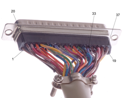 HP DB37 Cable before modification into MSIB
                    cable