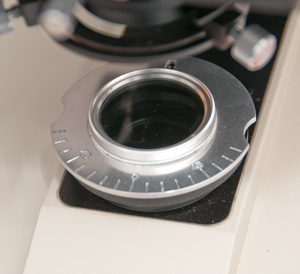 Labophot
                  Microscope with Polarizing Filter on Light Source