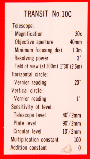 Sokkisha/Sokkia/Leitz N010C Theodolite