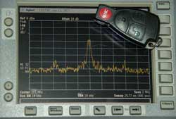 2003 Mercedes Benz C230 Key Fob Radio
                      Frequency Spectrum
