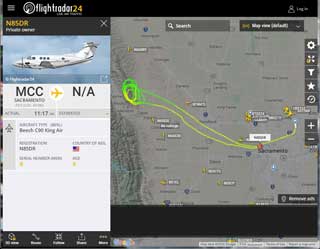 N85DR is
                      the plane directing the drop