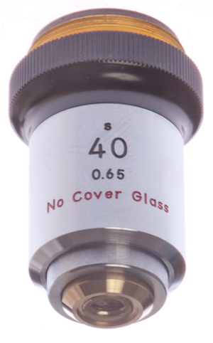 Nikon 40x/0.62
                  No Covere Glass S-series microscope objective
