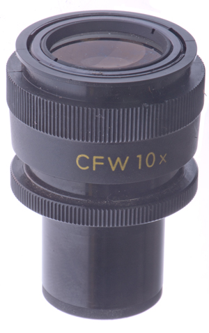 Nikon CFW
                    10x microscope eyepiece (ocular)