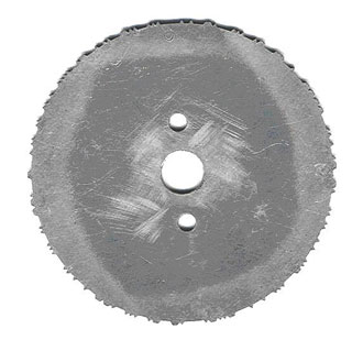 An unusual
            Omnigraph disk w/two alignment holes