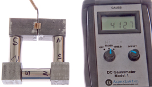 Permanent Magents Gauss measurement