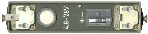RF-10 Rear Panel -
                  Battery Connection