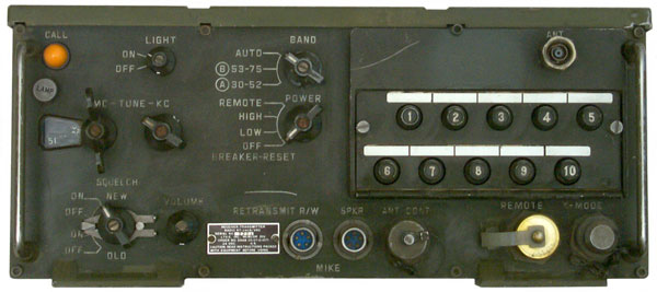RT-246 Military VHF
        Low Band Vehicle Radio VRC-12 Series