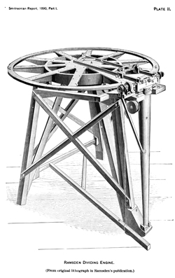 Jesse Ramsden's 45" dia dividing engine