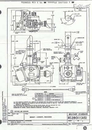 MIL-S-5807A Sextant, Aircraft, Periscopic
                    MS280111(AS)