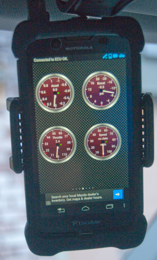 Super
                      Mini OBDII V1.5 Motorola Electrify 2 Cell Phone
                      & Torque Lite Software