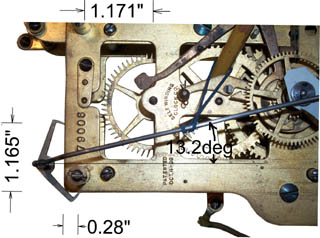 Self
              Winding Clock Co #1 Escapment dimensions