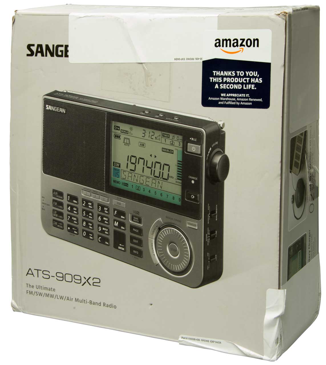 Sangean ATS-909X2 FM/SW/MW/LW/Air Multi-Band Radio