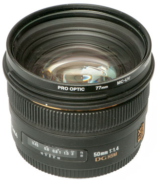 Sigma AF 50mm
                  f/1.4 EX DG HSM Lens