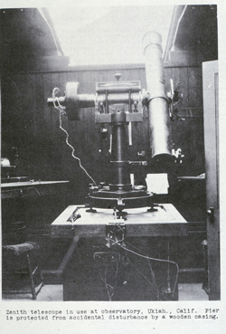 Ukiah Latitude
                  Observatory 1982 Photos