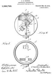 1089746
                          Centrifugal speedometer, Charles S Burton,
                          Stewart Warner Speedometer Corp, App:
                          1913-03-20