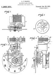1283431
                        Electric-clock system, Henry E Warren, Warren
                        Clock Co, 1918-10-29